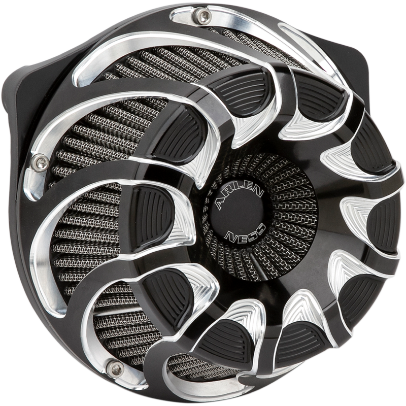 Arlen Ness Inverted Series Air Cleaner Kit - Drift, black anodized