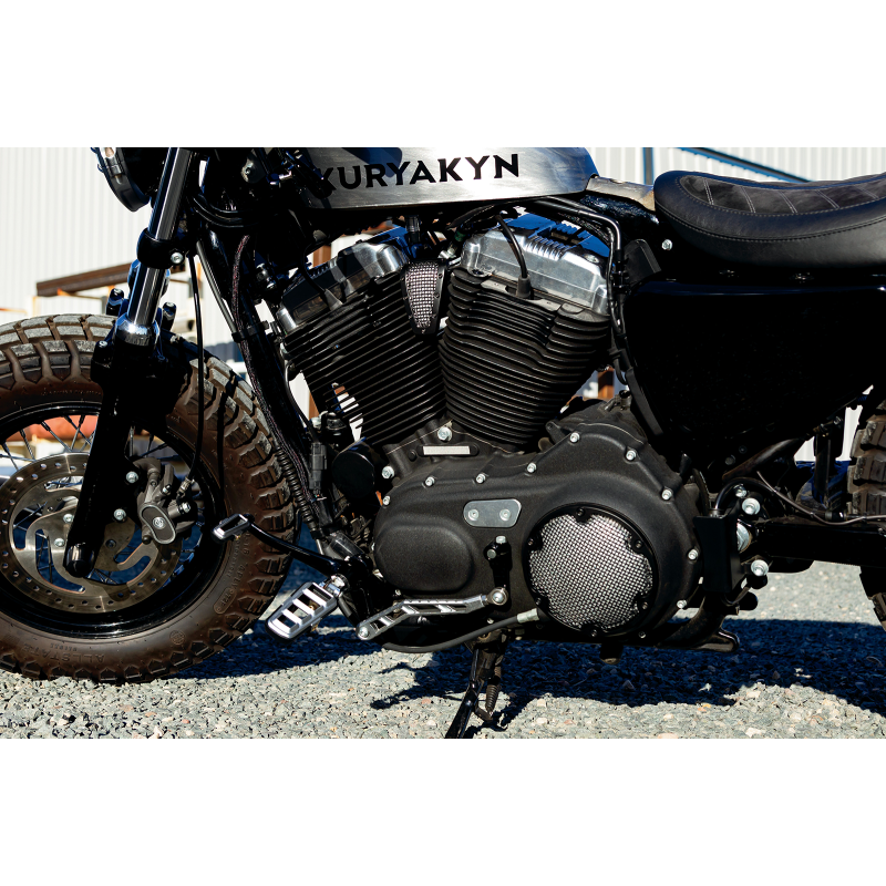 Dillinger Footpegs with Male-Mount Ends - Silver