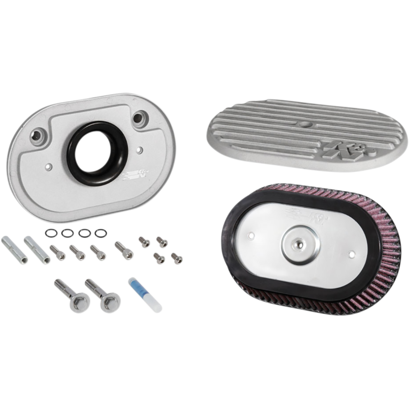 Street Metal Air Intake System - Side Draft Silver