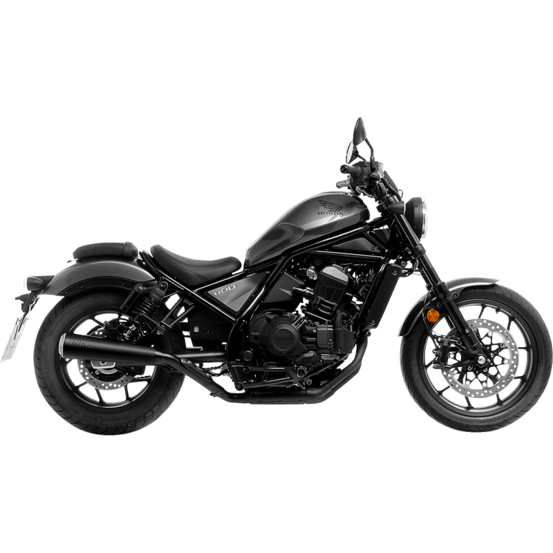 LeoVince Classic Racer Slip-On - Black Stainless Steel