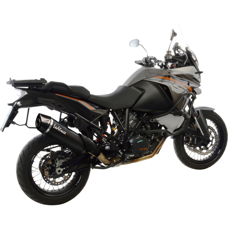 LV One EVO Slip-On, Black stainless steel, KTM 1290 Super Adventure 15-16