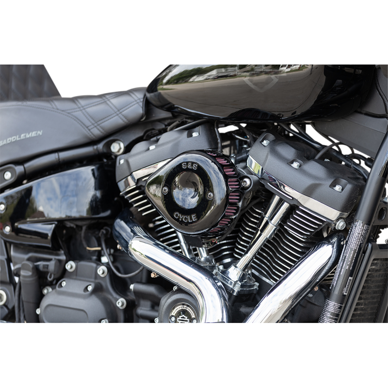 Mini Teardrop Stealth Air Cleaner Kit - Gloss black