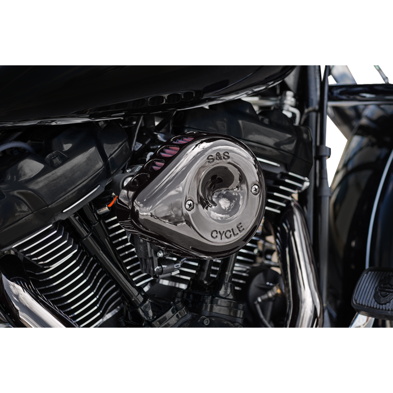 Mini Teardrop Stealth Air Cleaner Kit - Lava chrome