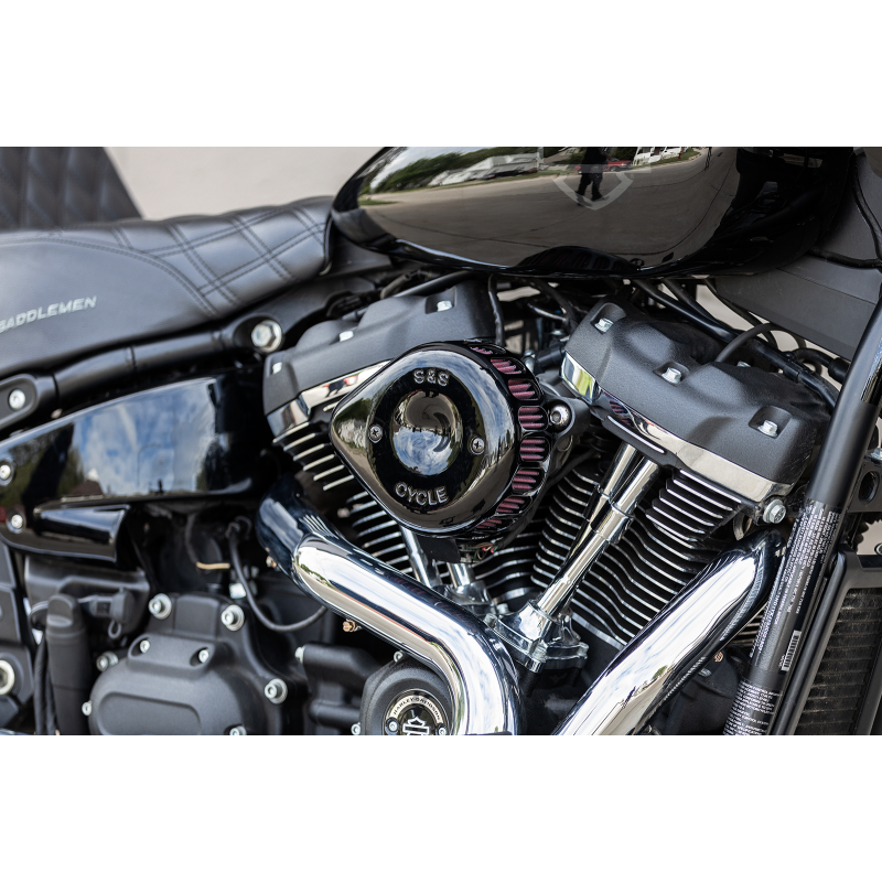 Mini Teardrop Stealth Air Cleaner Optional/Replacement Cover - Black