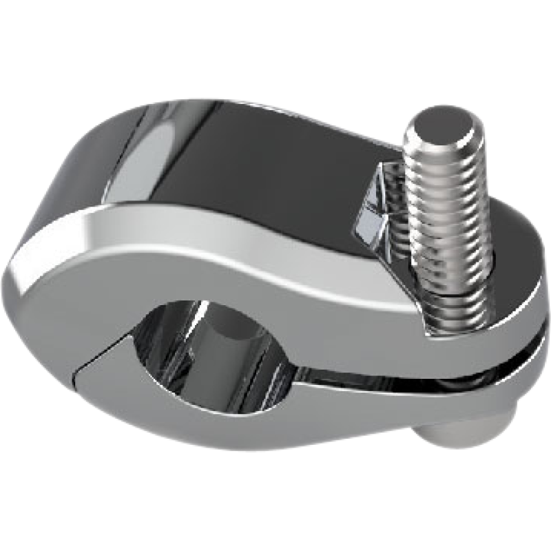 Mount for 1/2" tubing, chrome