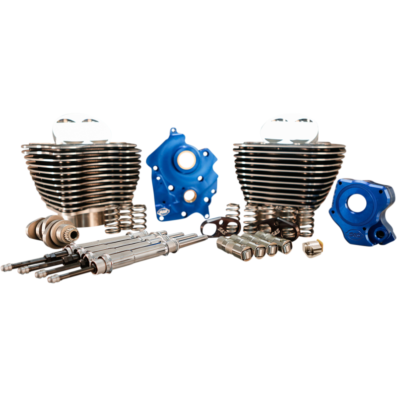 S&S 128" Power Package - Black Granite Highlighted, Chain Drive