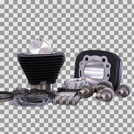 Hooligan Kit 883cc to 1200cc Wrinkle Black (Alt)