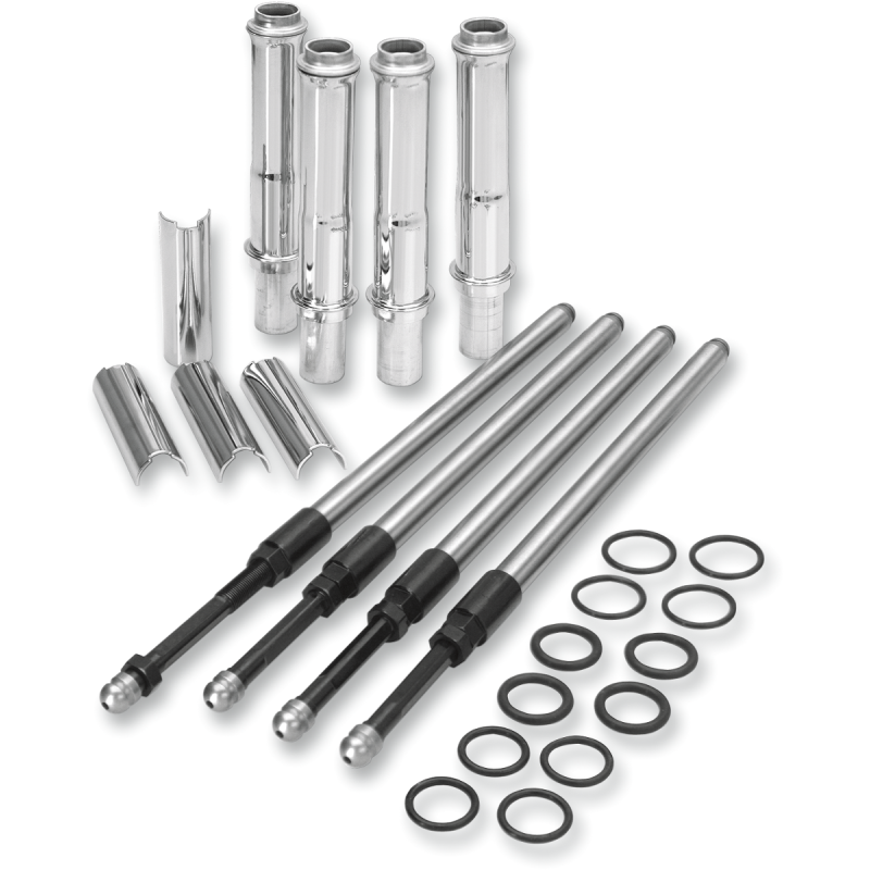 Quickee Pushrod Kit w/ Chrome Covers