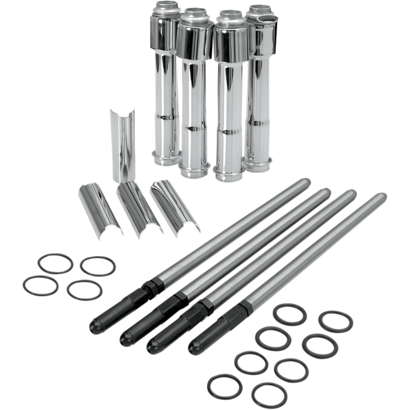 Adjustable Pushrod Kit w/ Chrome Covers