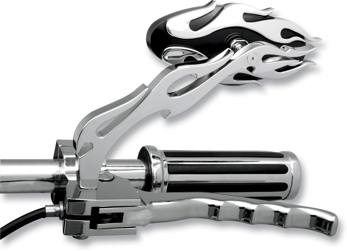 Drag Specialties Flame Oval Mirrors