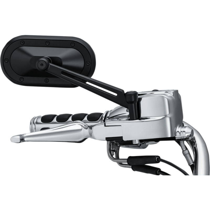 Classic Stem Mirror, Satin black w/ satin black mirror stems