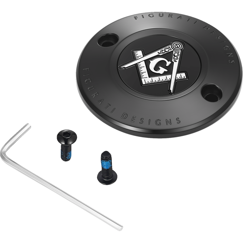 Timing Cover Black w/ Masonic emblem