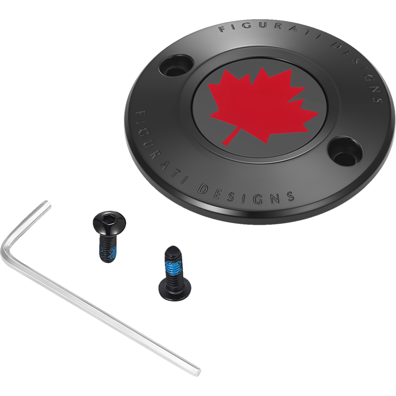 Timing Cover Black w/ red maple leaf