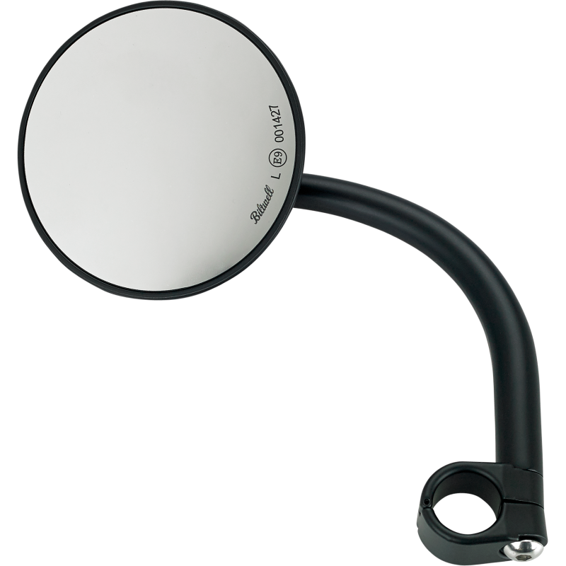 Round Utility Mirror, Black for 7/8" bars