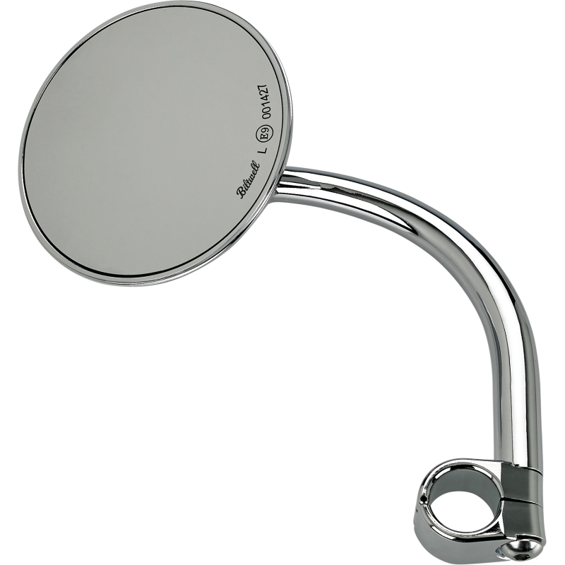 Round Utility Mirror, Chrome for 7/8" bars