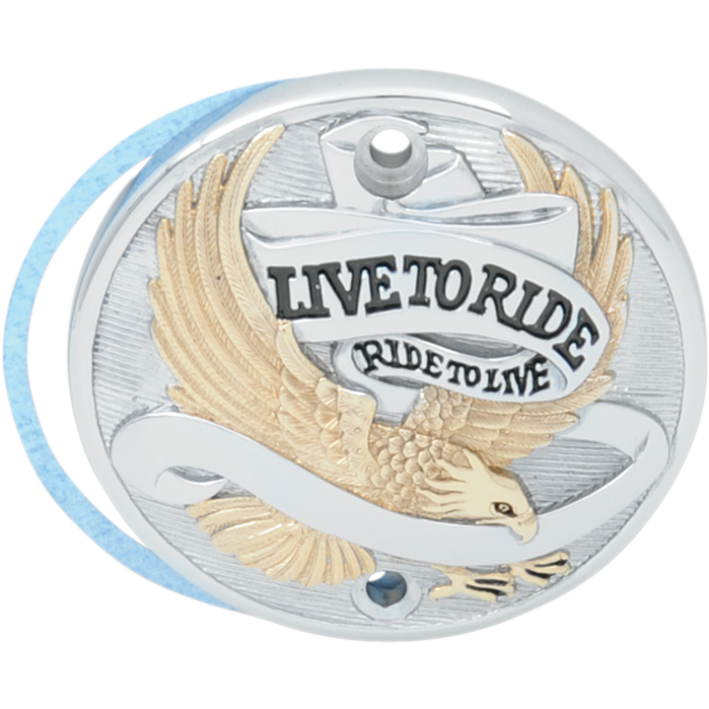 Drag Specialties "Live To Ride" Points Cover - Gold