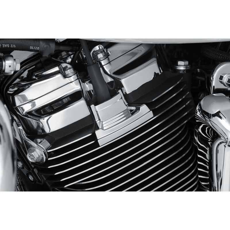 Spark Plug Head Bolt Covers, Chrome