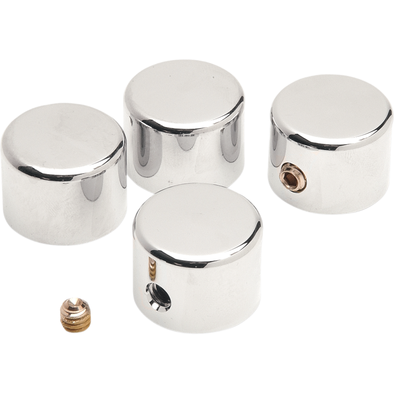 Drag Specialties Chrome Steel Headbolt Covers