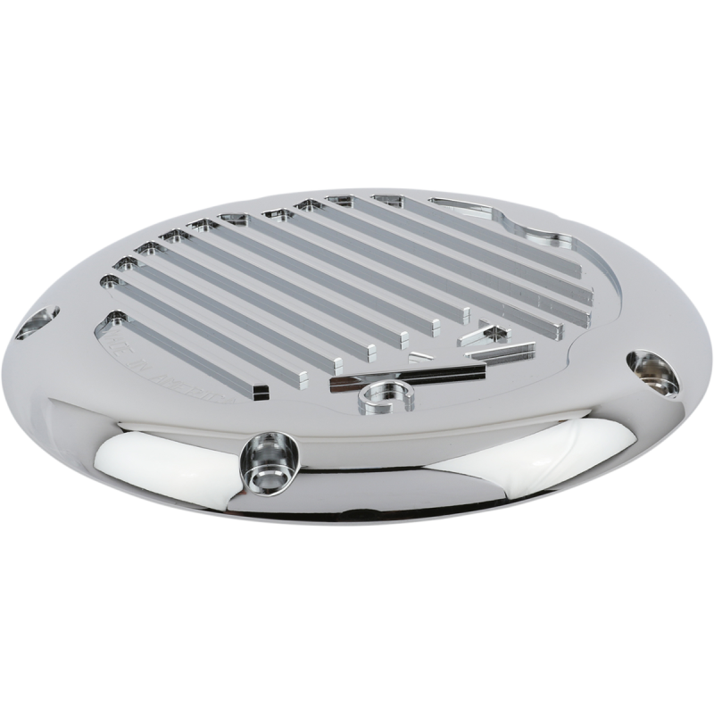 Derby Cover Finned Chrome