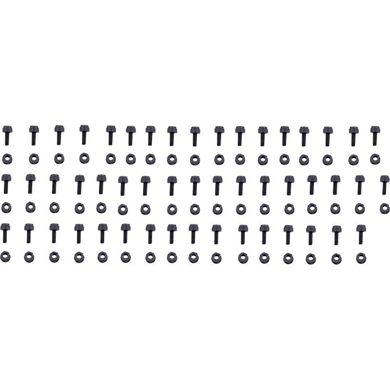 Set of 50 fasteners w/ matching nuts