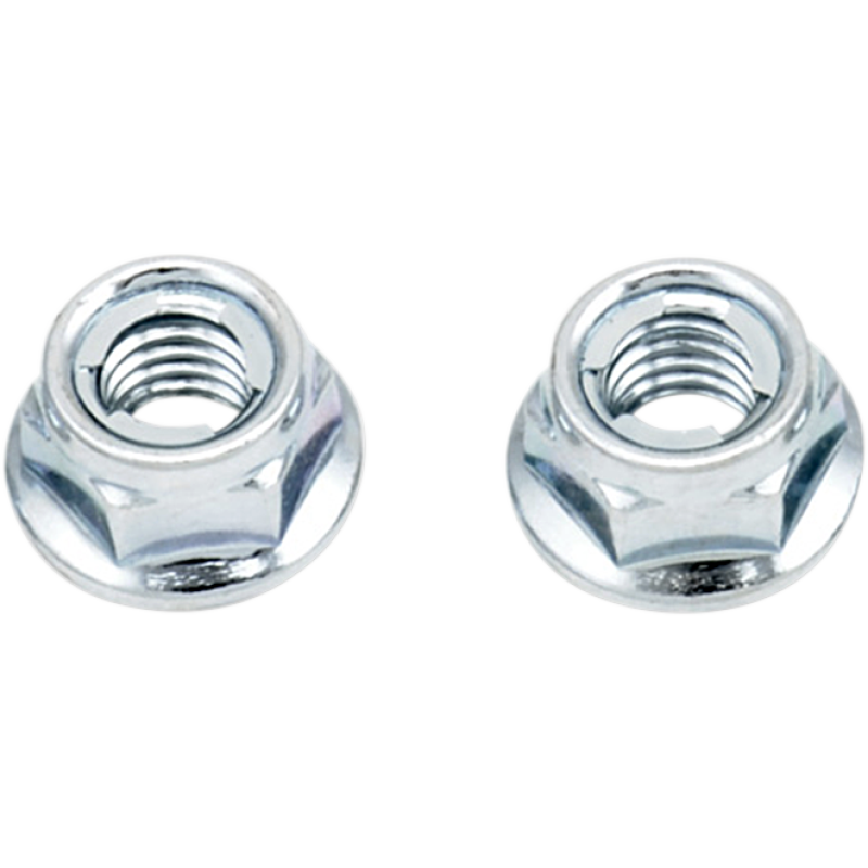 Replacement Hex-Head Flange Fuji Style Metal Locking Nut M6 x 1.0 10 mm