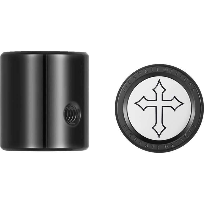 Heel-Toe Shifter Cover Black w/ Cross