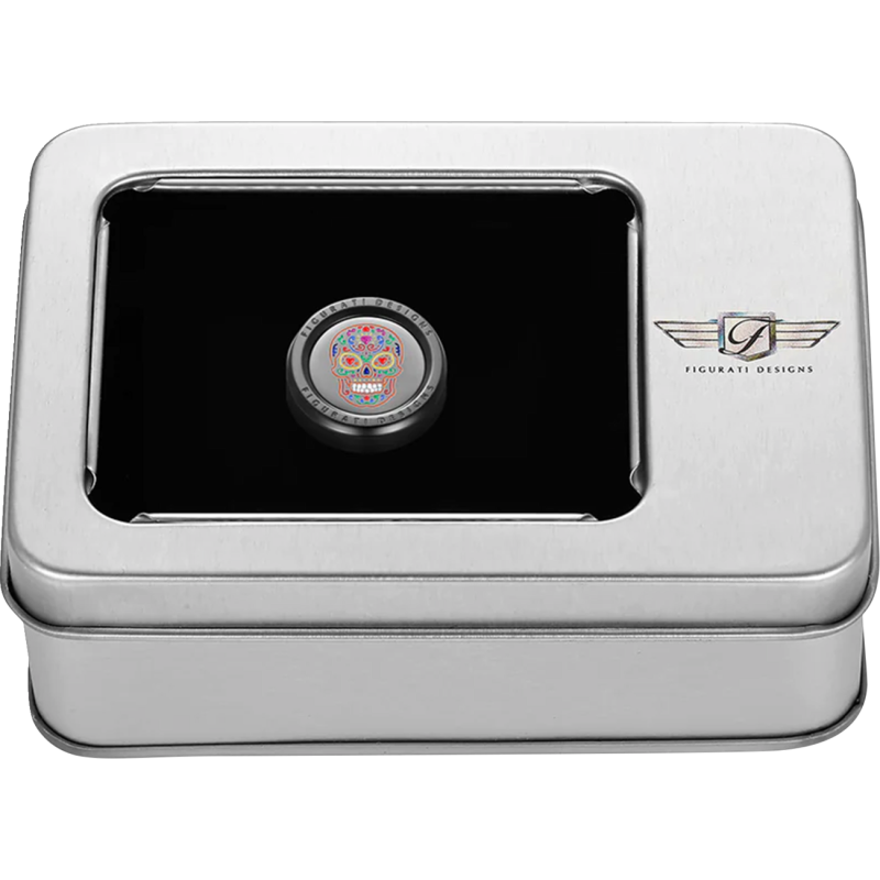 Heel-Toe Shifter Cover Black w/ Sugar Skull