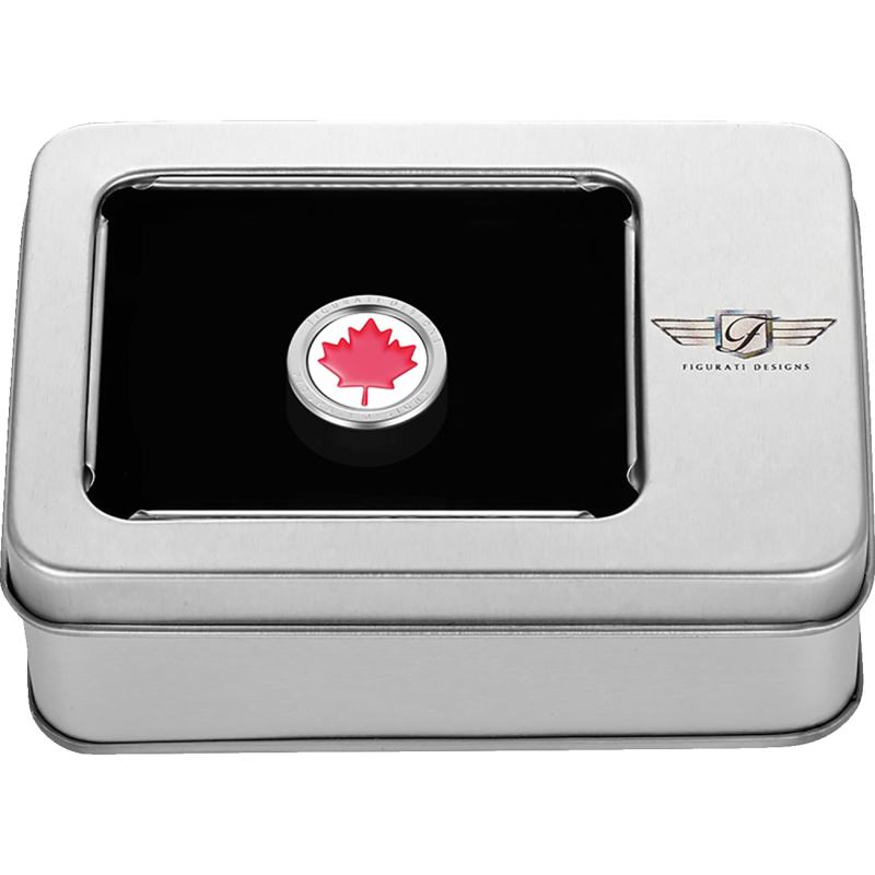 Heel-Toe Shifter Cover Mirror w/ Red Maple Leaf