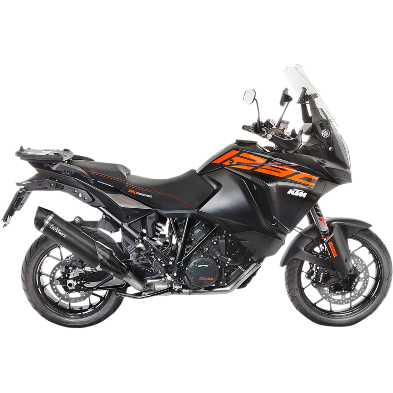 LV ONE EVO Black stainless steel Slip-On for KTM 1290 Super Adventure R/S/T 17-20