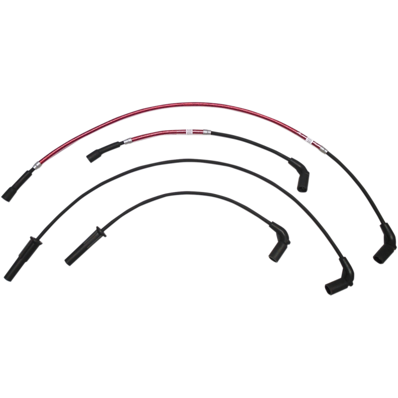 Braided Spark Plug Wires Red