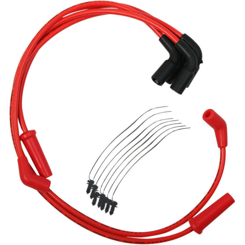 8mm Spark Plug Wire Set (Red)