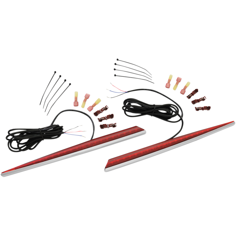 Show Chrome Saddlebag Side Accent Lights for Honda GL1800 Gold Wing