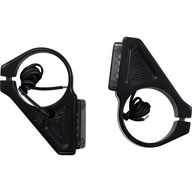 Black anodized, smoked lenses for 41mm forks