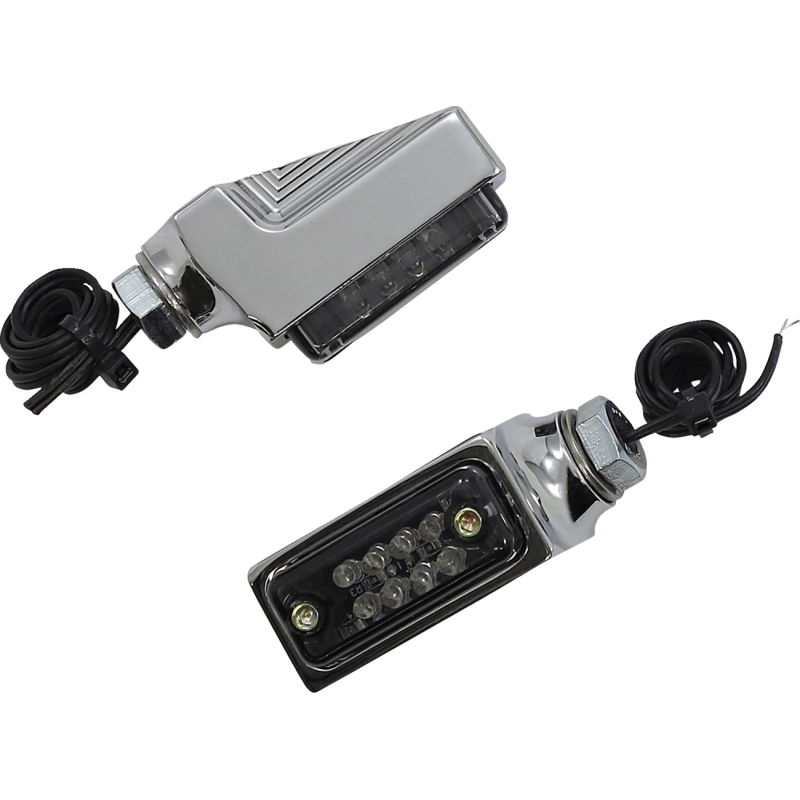 Chrome with red LEDs