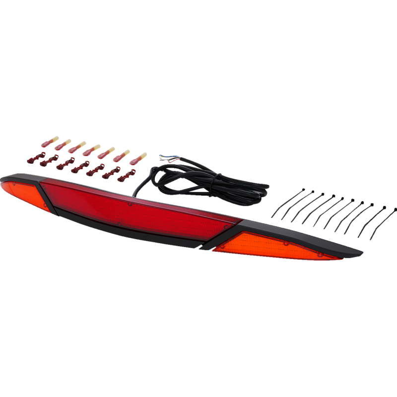 GT Marvel Trunk Lights, Black, amber/red lens