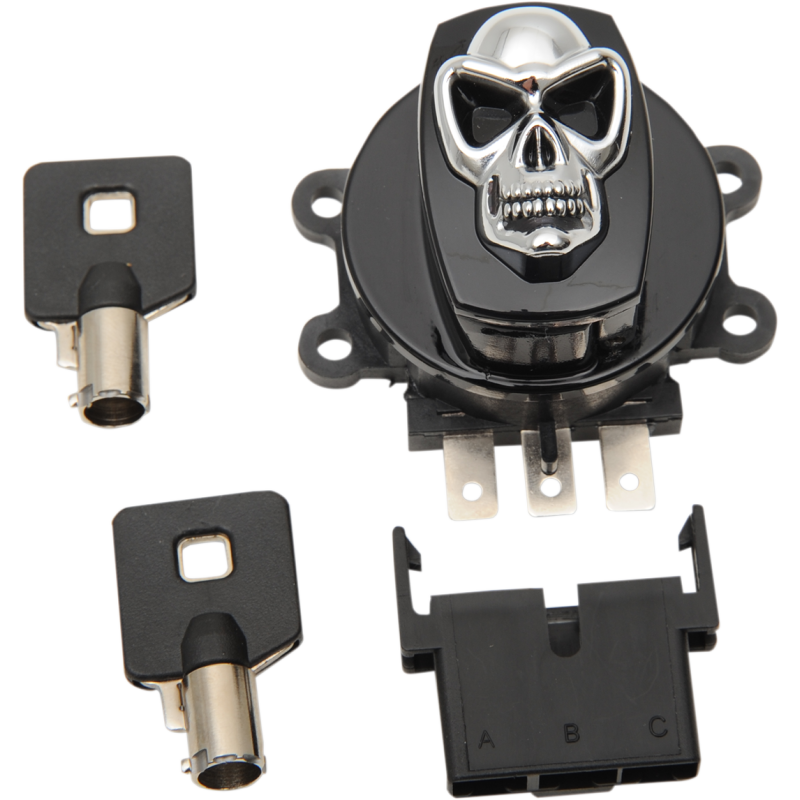 Skull Ignition Switch Gloss Black