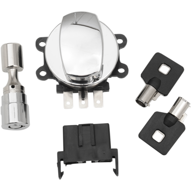 Side Hinge Ignition Switch with Fork Lock Chrome