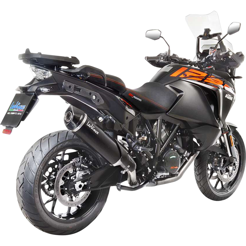 LV One EVO Slip-On, Black stainless steel, KTM 1290 Super Adventure R/S/T 17-20