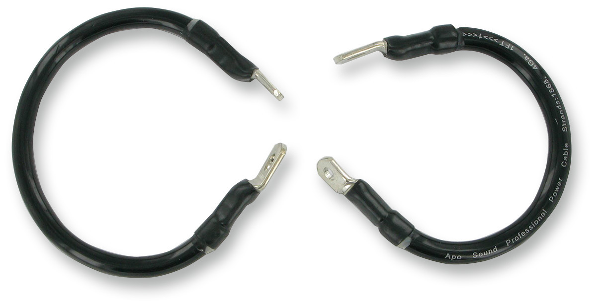 Drag Specialties Battery Cable Kit - Solid Black 79-3002-1