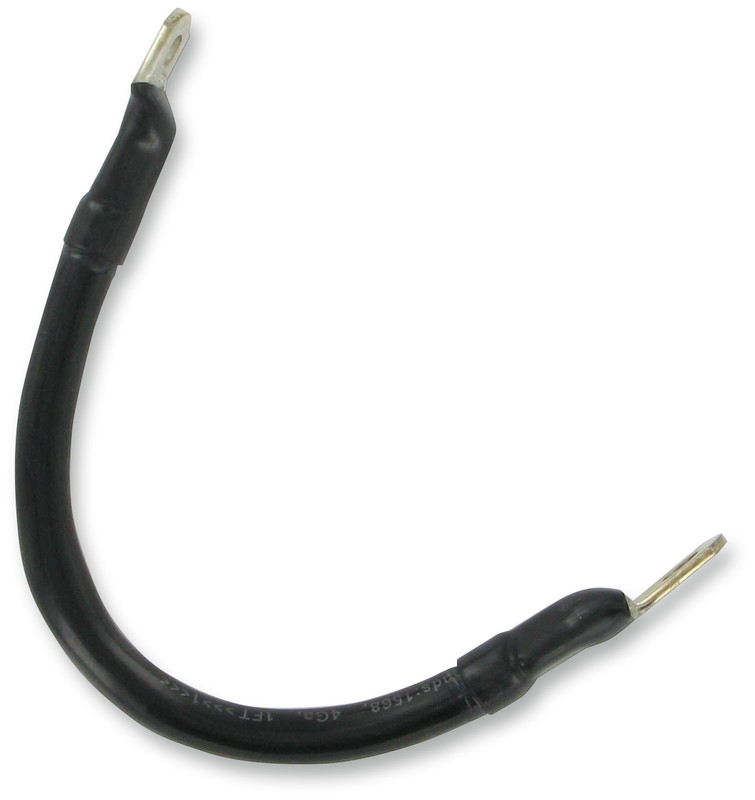 Drag Specialties Battery Cable - Solid Black 9"