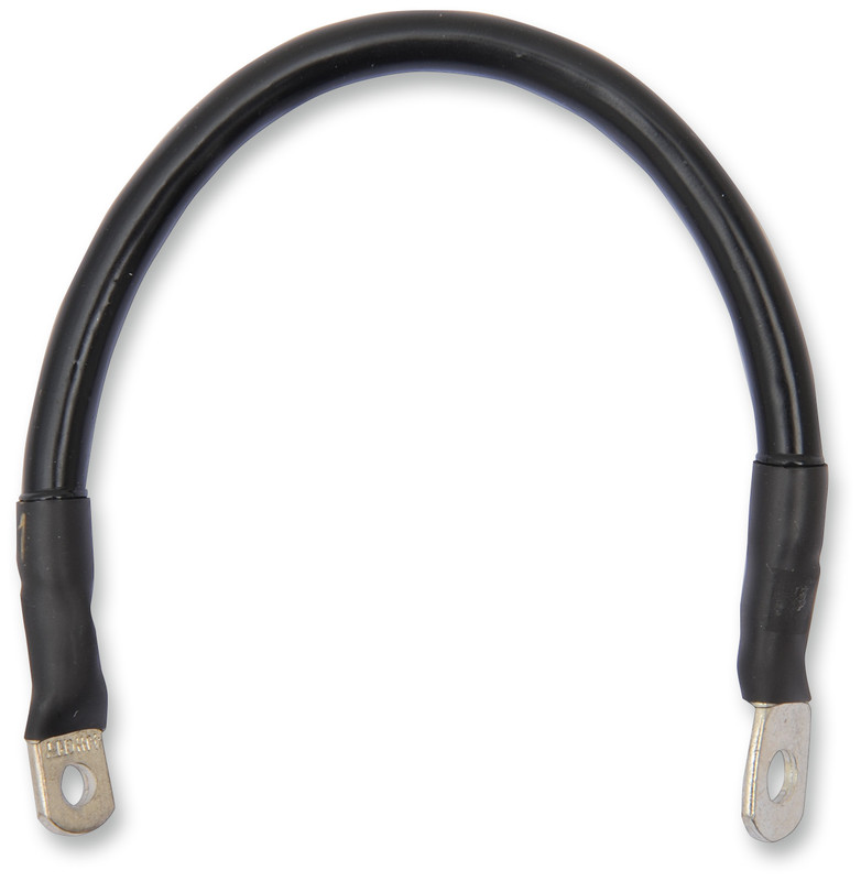 Drag Specialties Battery Cable - Solid Black 11"
