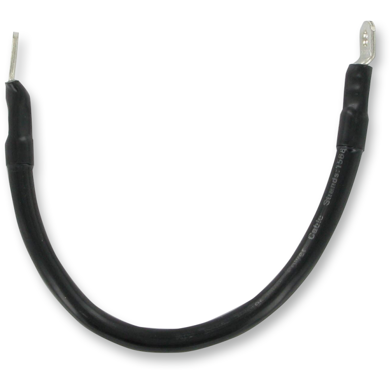 Solid Black Battery Cable 12"