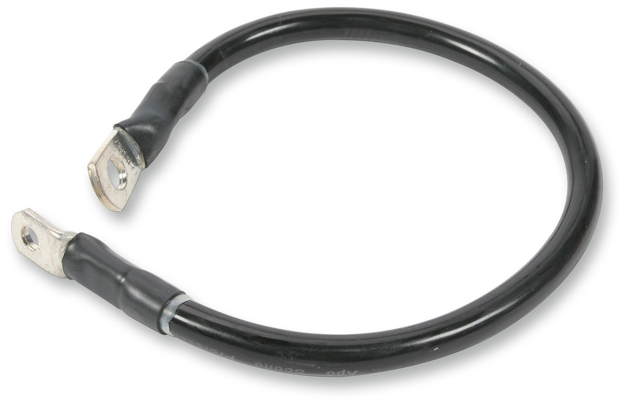 Drag Specialties Battery Cable - Solid Black 15"