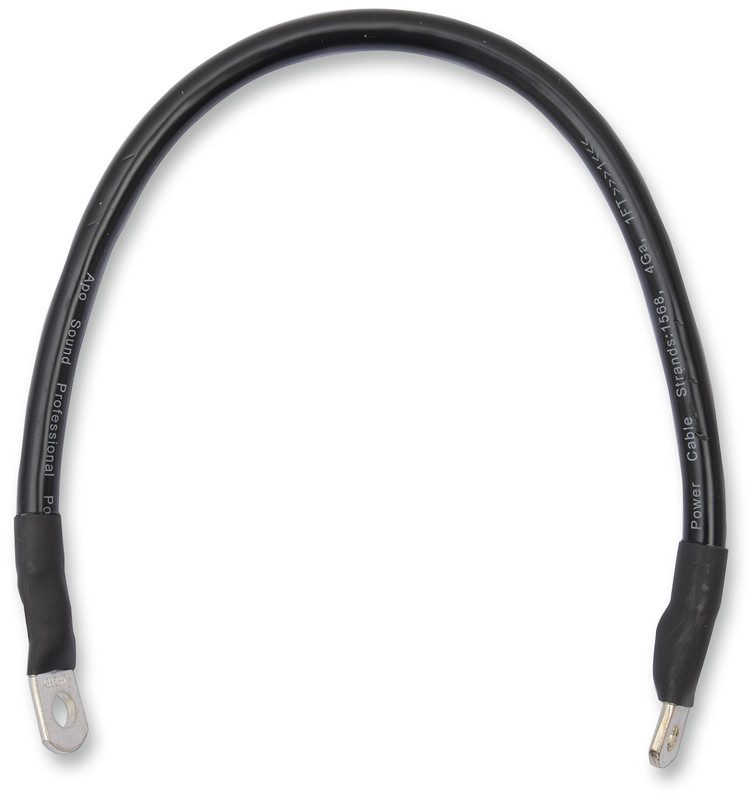 Drag Specialties Battery Cable - Solid Black 16"