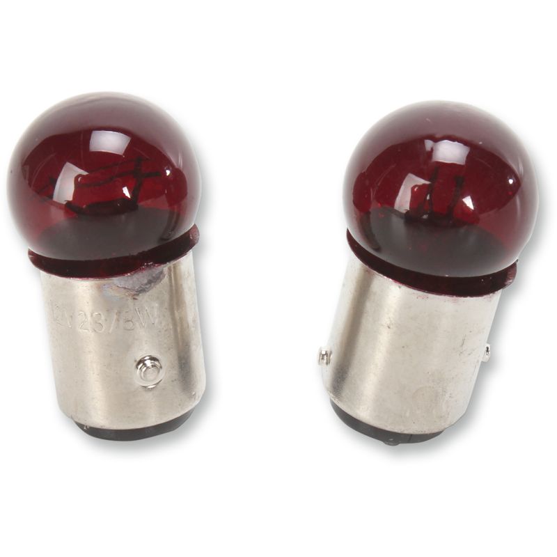 Small Globe Bulb, Red, 21/6cp, dual-filament (offset pins) (pr.)