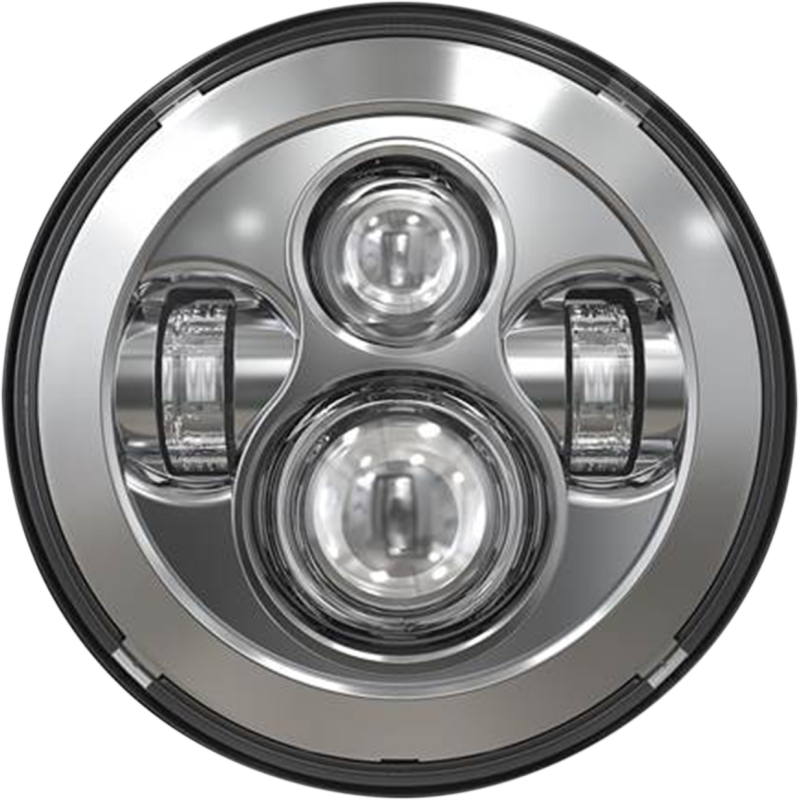 Speed Demon 7" Headlight Chrome w/ DRL Halo