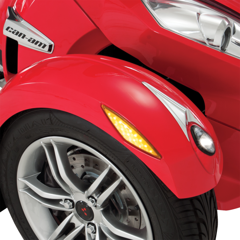 Show Chrome Amber LED Marker Lights