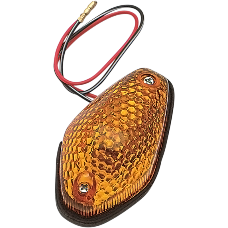 Teardrop Marker Light - Amber (Single Filament)