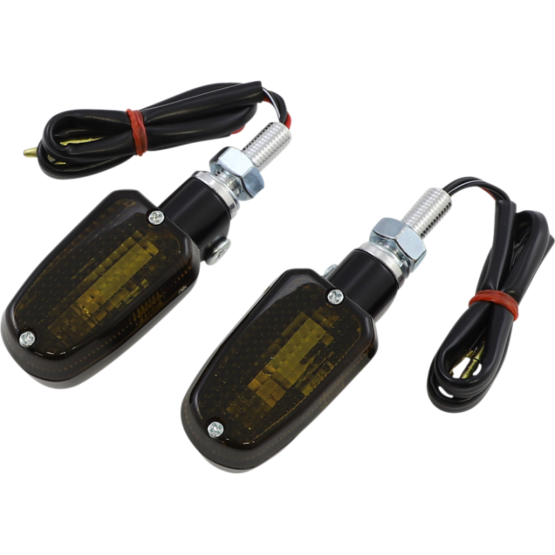 Black Satin Oblong Marker Light (Dual Filament, Smoke)