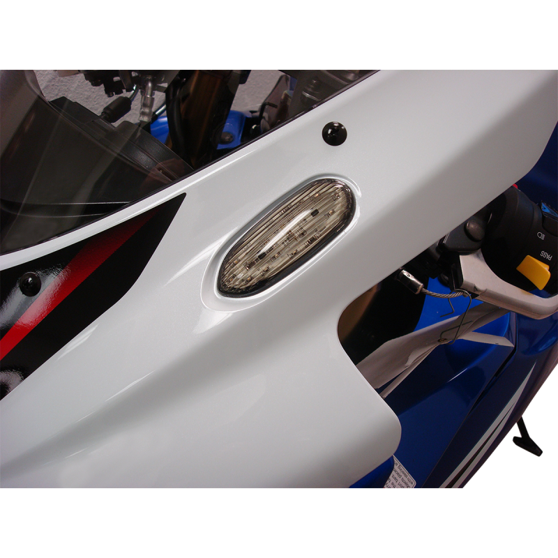 Flush-Mount Front Turn Signal, Smoke (Mirror block-off)